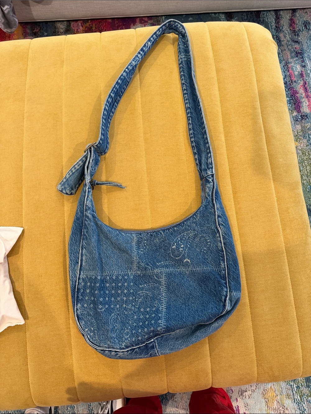 Spell Road Trip Denim Bandana Hobo Bag - Picture 4 of 9